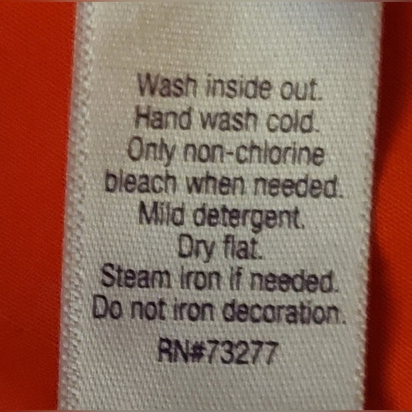 Jennifer Lopez Orange Blouse Gold Studded Detail 3/4 Cold Shoulder Sleeve Size L - Picture 6 of 9